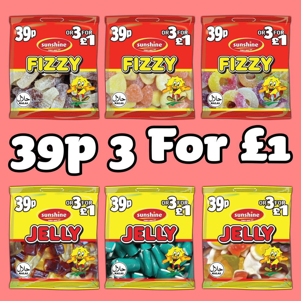 39p 3 For £1