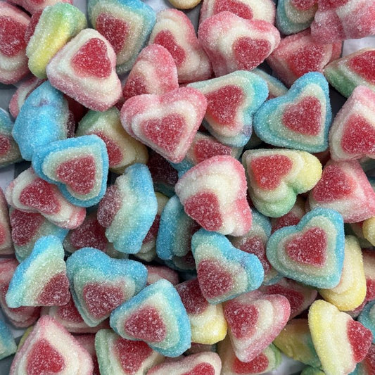 3D Sugared Hearts - 1kg