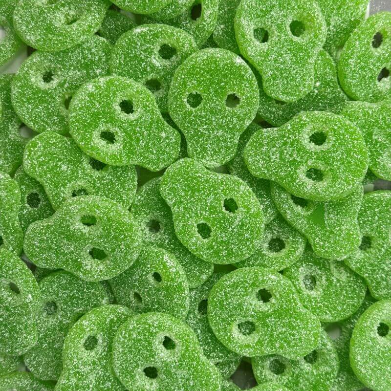 Vegan Apple Fizzy Skulls - 1kg