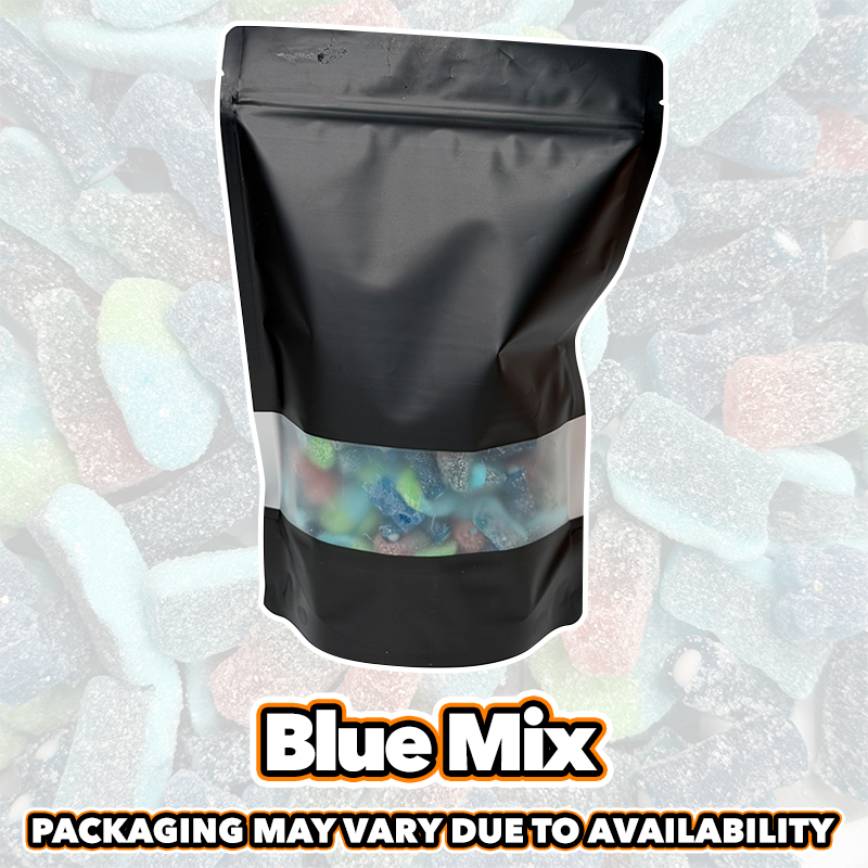 5kg + Empty Sweet Cones Bundle for £30 - 2x 1kg Jelly Mix, 2x 1kg Blue Mix, 1x Fizzy Mix & 200 Empty Sweet Cones