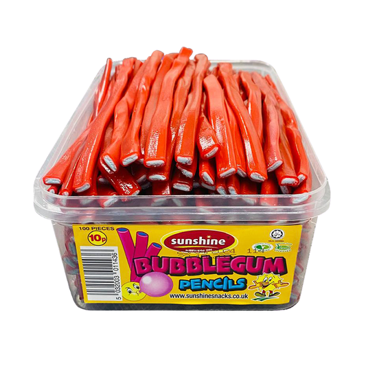 Bubblegum Pencils - 100 Pieces