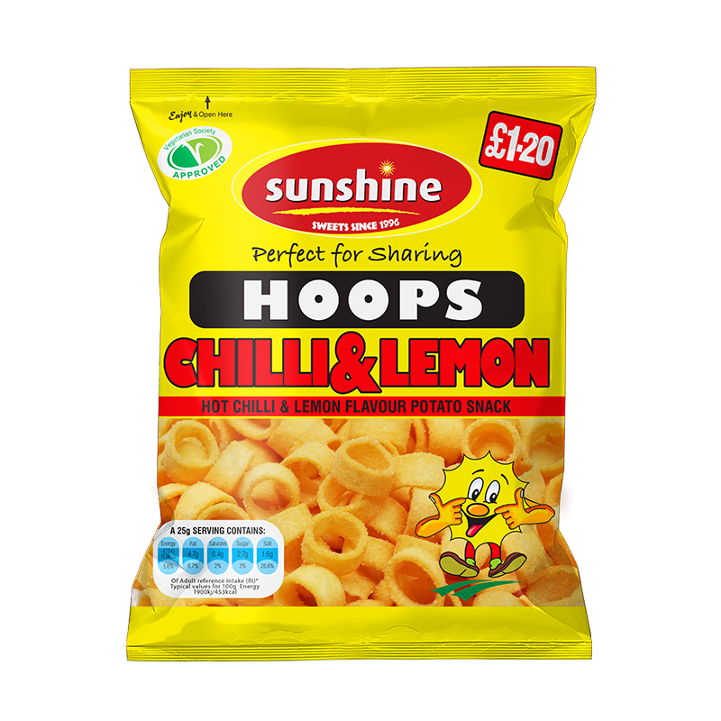 Chilli & Lemon Hoops - 12 x 70g