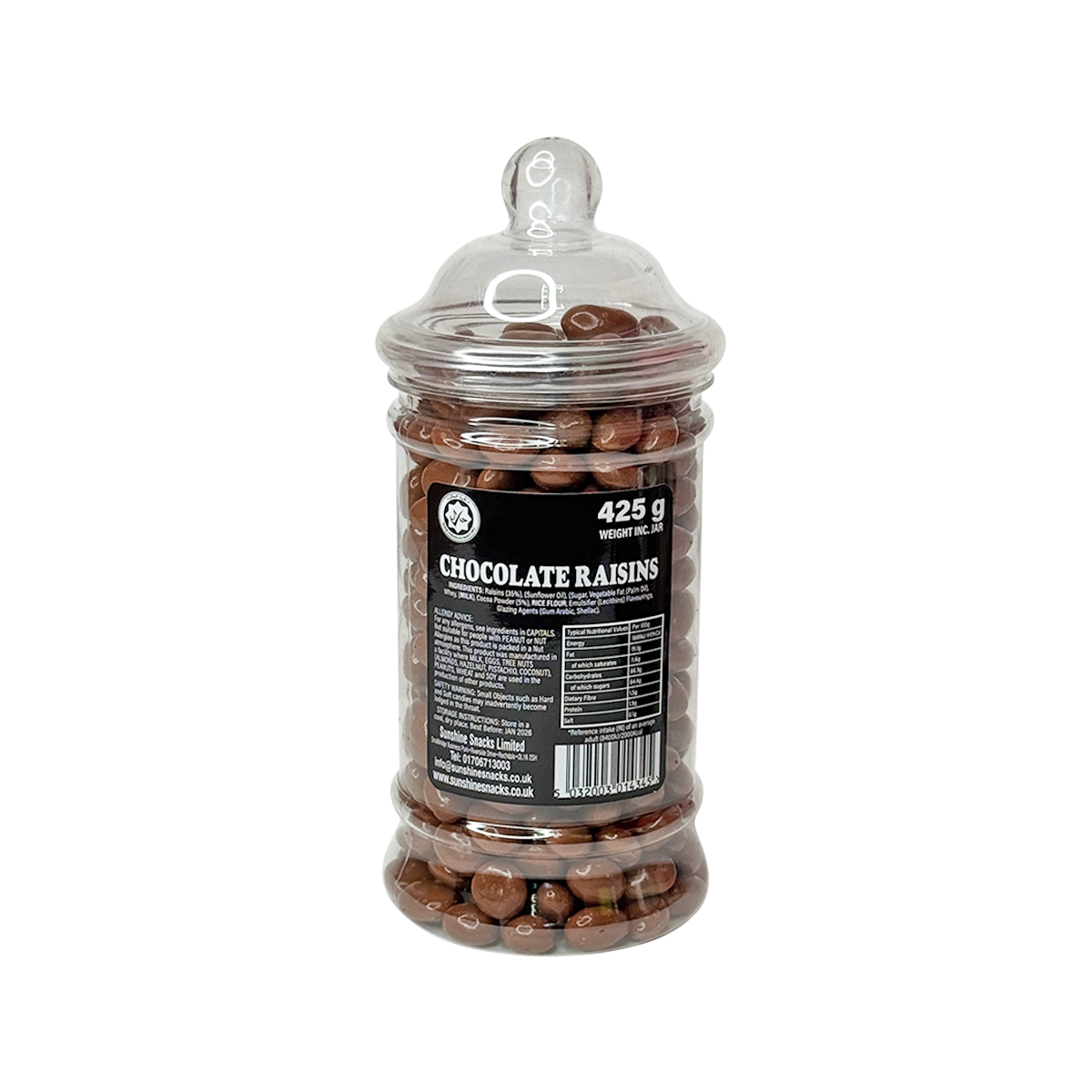 Chocolate Raisins 425g - Sweet Jar