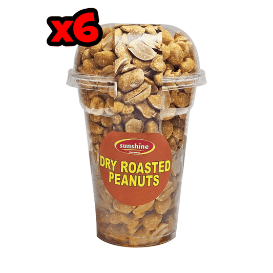 Dry Roasted Peanuts - 6 x 170g