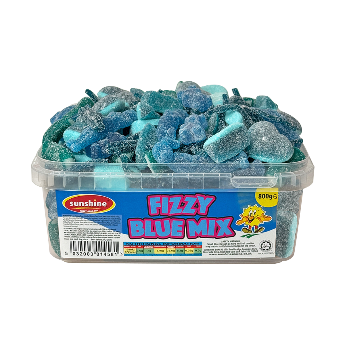 Fizzy Blue Mix Tub - 800g