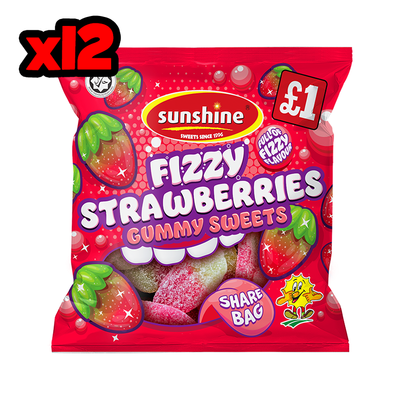 Fizzy Strawberries - Share Bag