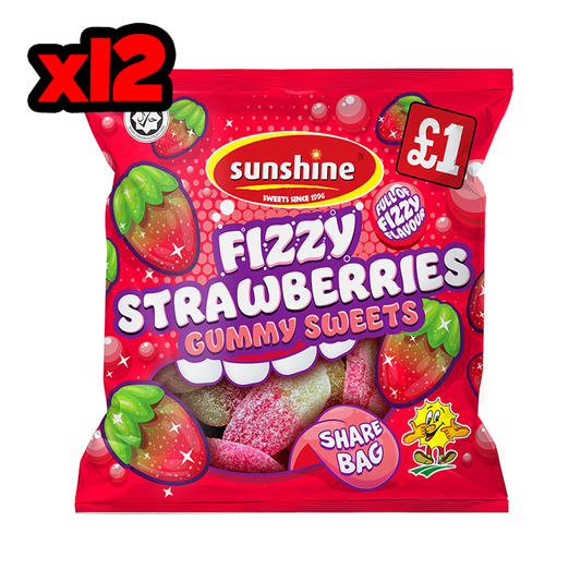 Fizzy Strawberries - Share Bag