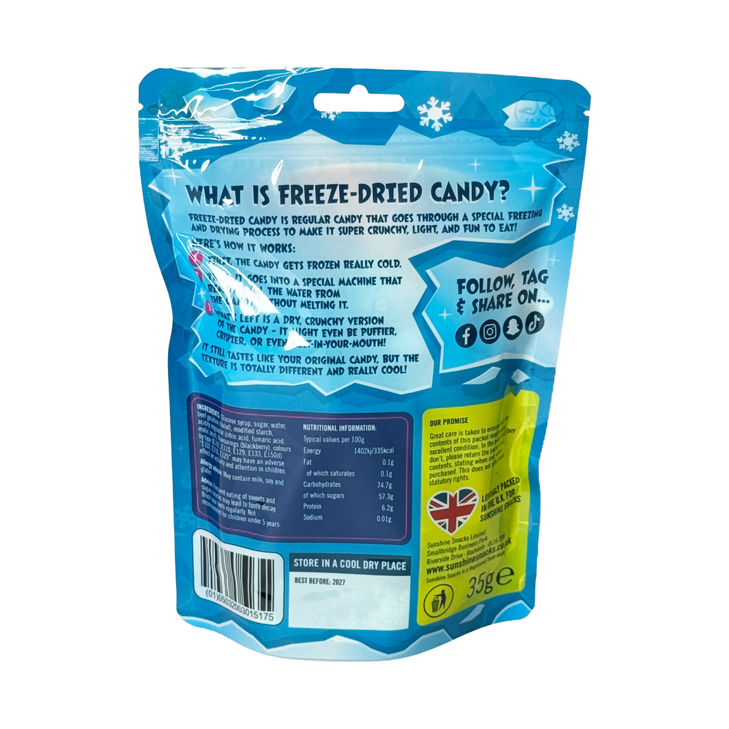 Halal Freeze Blast - Blue Razz Slices Pouch – Sunshine Snacks Ltd