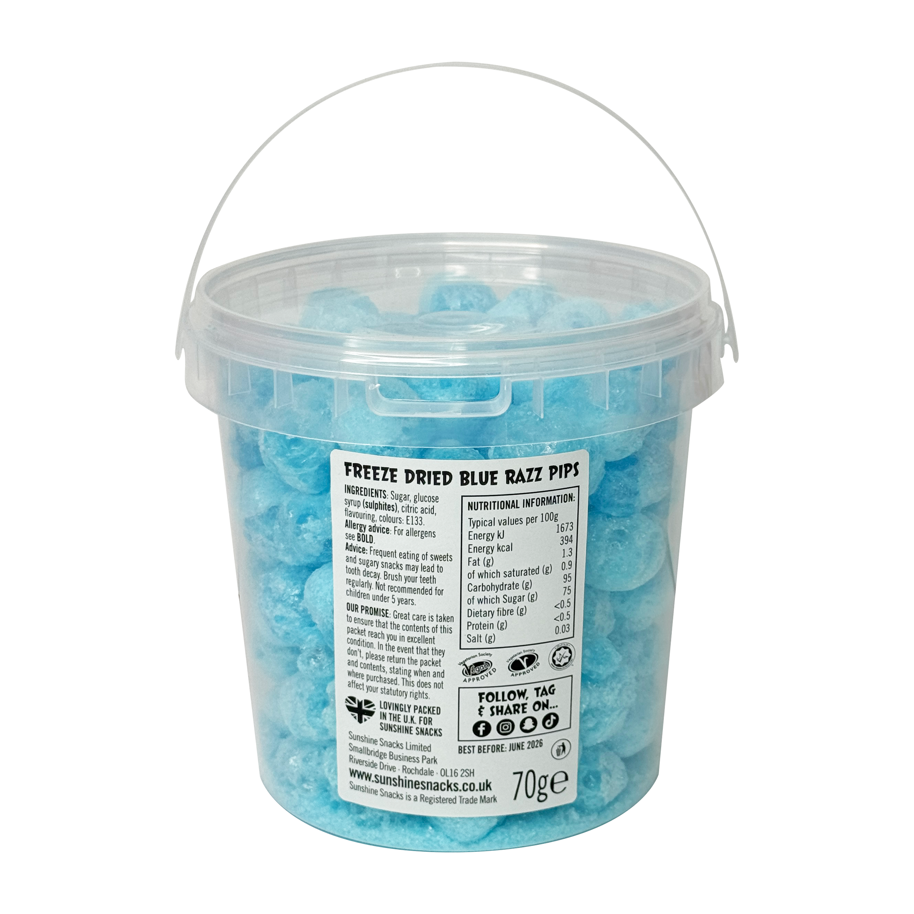 Freeze Blast - Blue Razz Pips Bucket