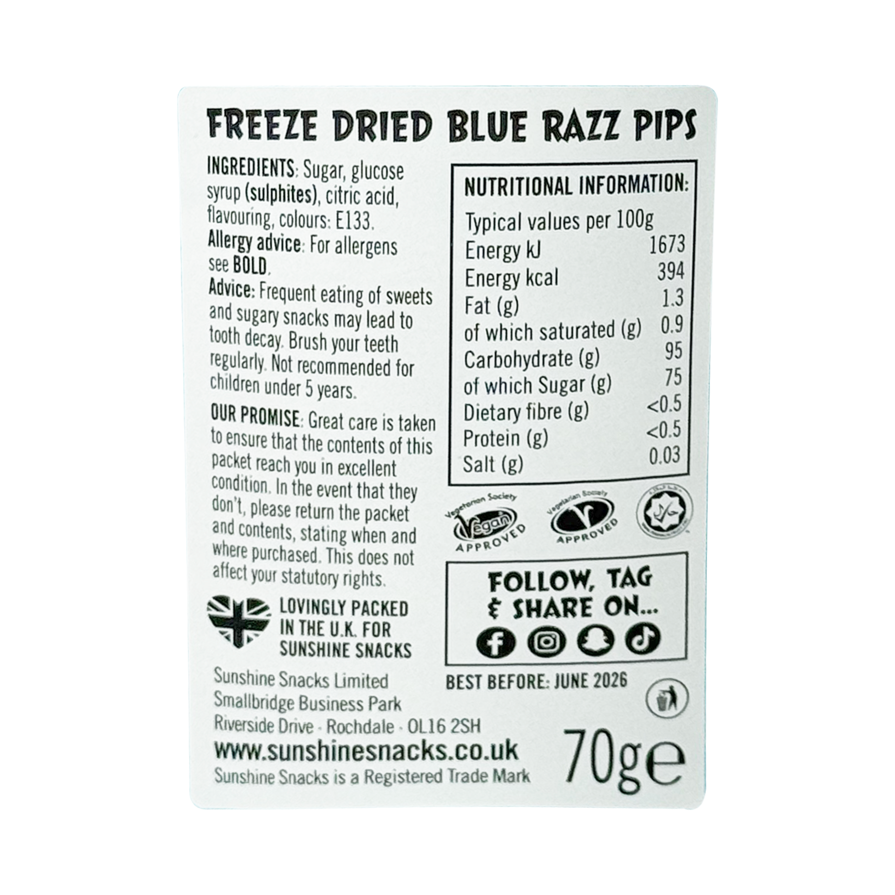 Freeze Blast - Blue Razz Pips Bucket