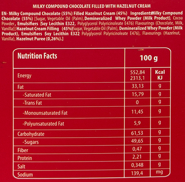 Hazelnut Chocolates - 1kg