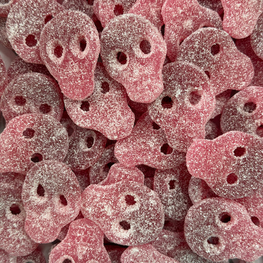 Vegan Fizzy Pomegranate & Cherry Skulls - 1kg