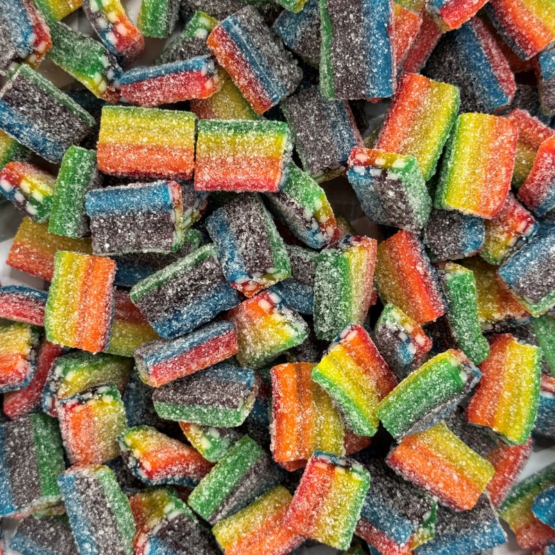 Vegan Sour Rainbow Bricks - 1kg