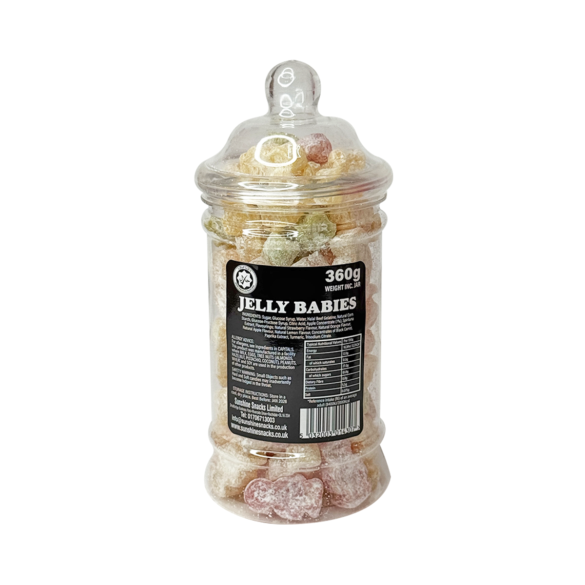 Jelly Babies 360g - Sweet Jar