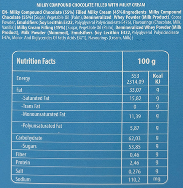 Milk & Cream Chocolates - 1kg