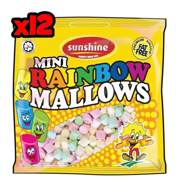 Mini Rainbow Mallows - 1 x 12