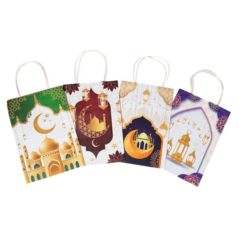 Eid Paper Tote Bags - Multipack of 6