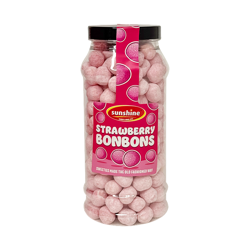 Strawberry Bonbons Retro Jar - 750g