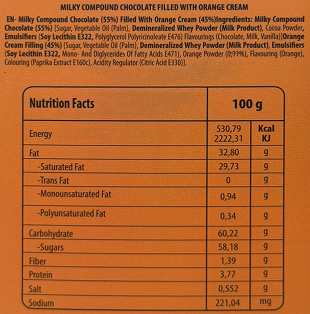Orange Chocolates - 1kg