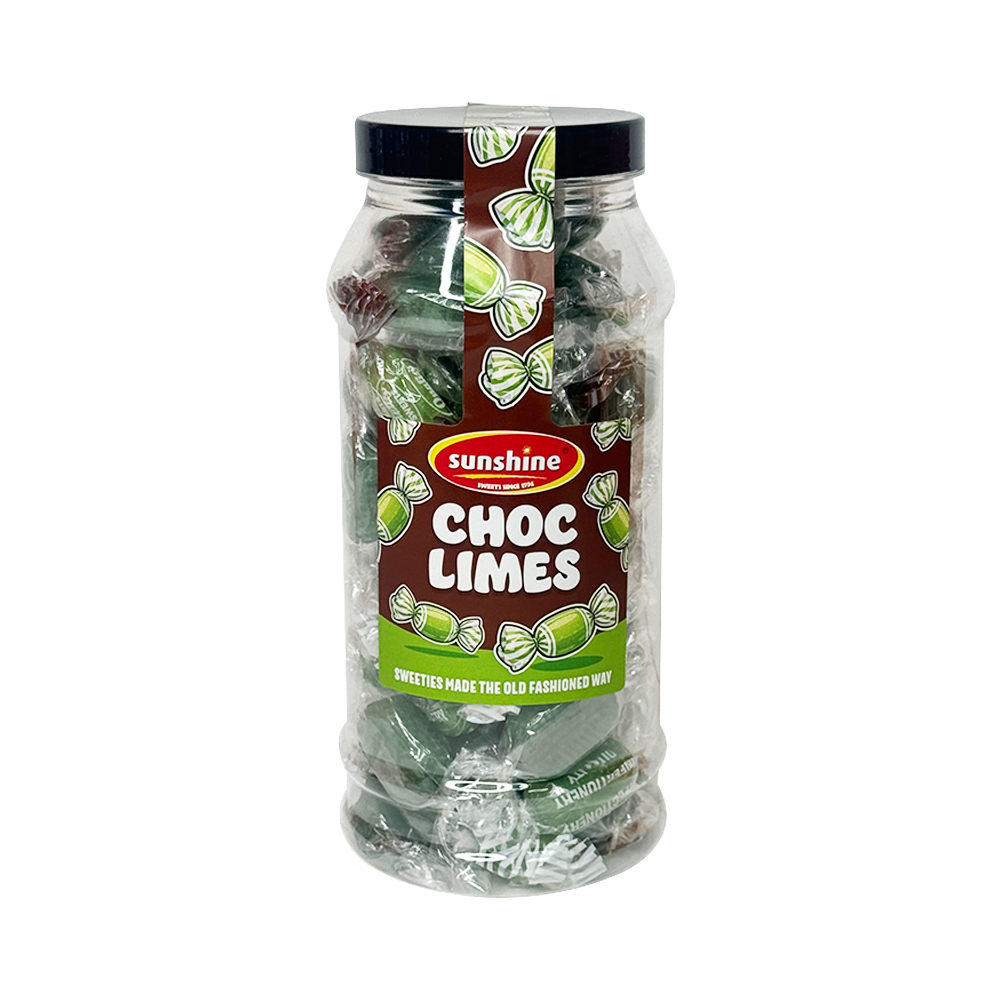 Choc Limes Retro Jar - 520g