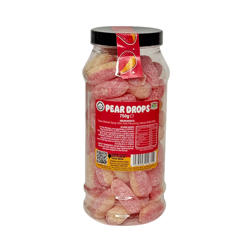 Pear Drops Retro Jar - 750g