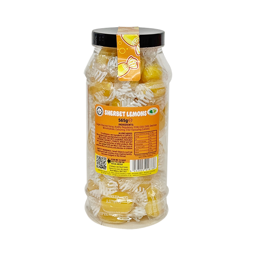 Sherbet Lemons Retro Jar - 565g