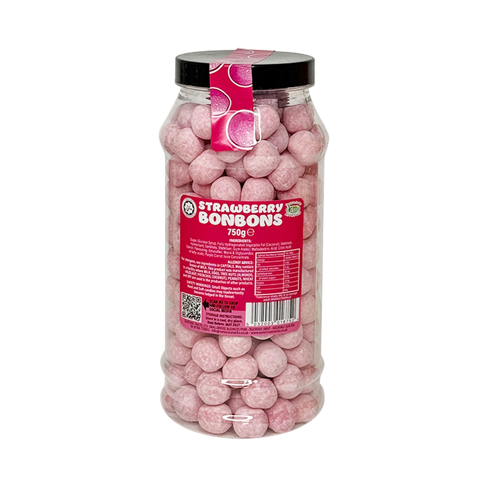 Strawberry Bonbons Retro Jar - 750g