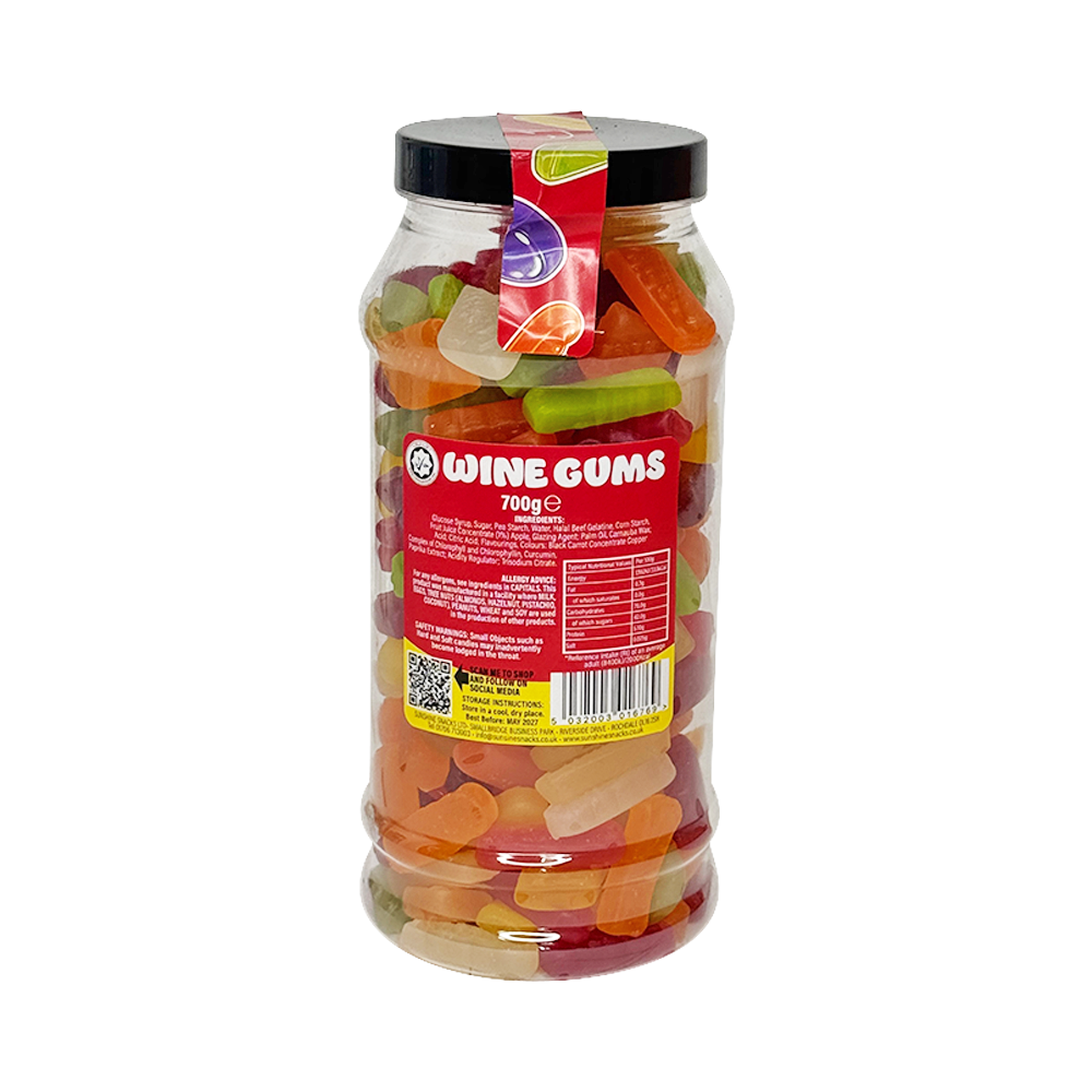 Wine Gums Retro Jar - 700g