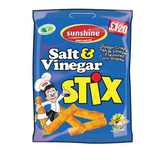 Salt & Vinegar Stix - 12 x 100g