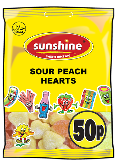 Sour Peach Hearts
