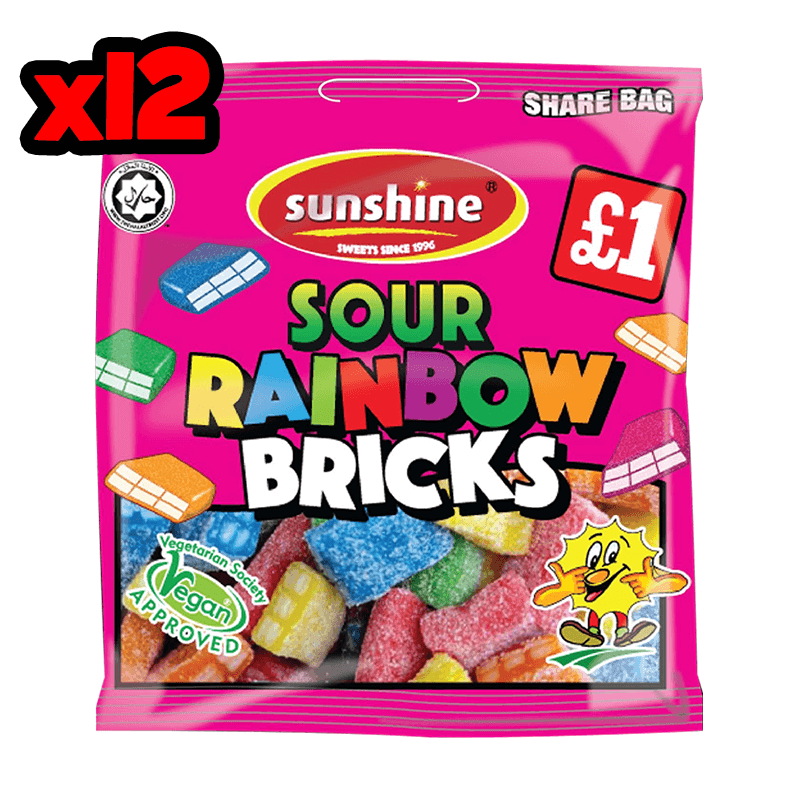 Sour Rainbow Bricks
