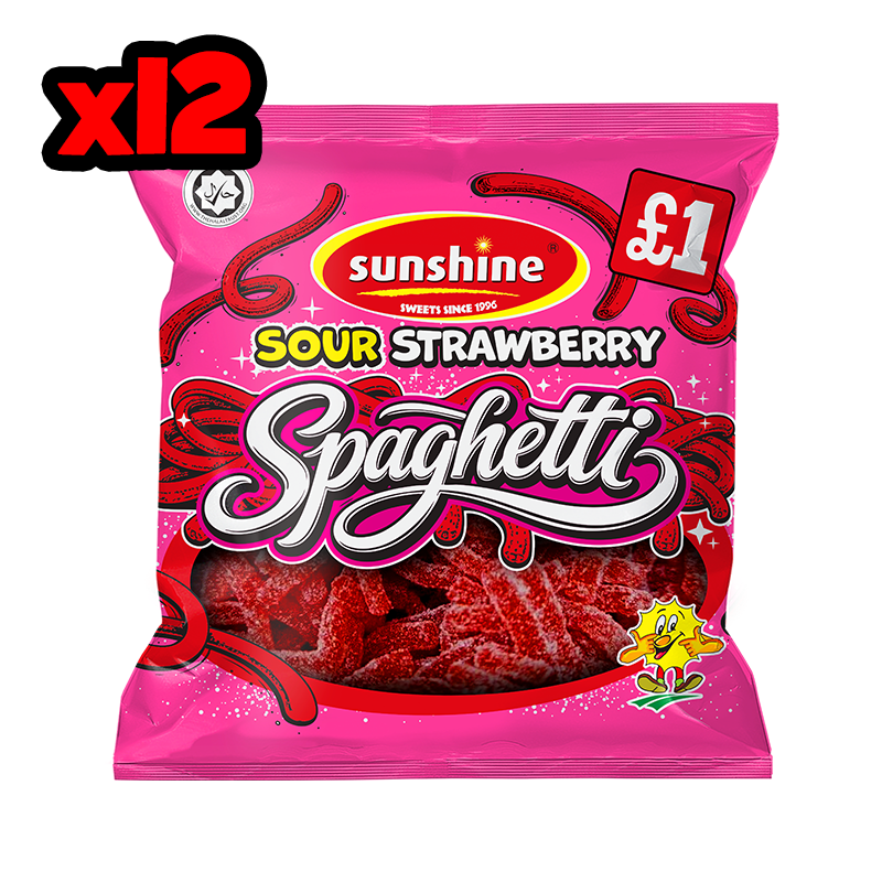 Sour Strawberry Spaghetti - Share Bag