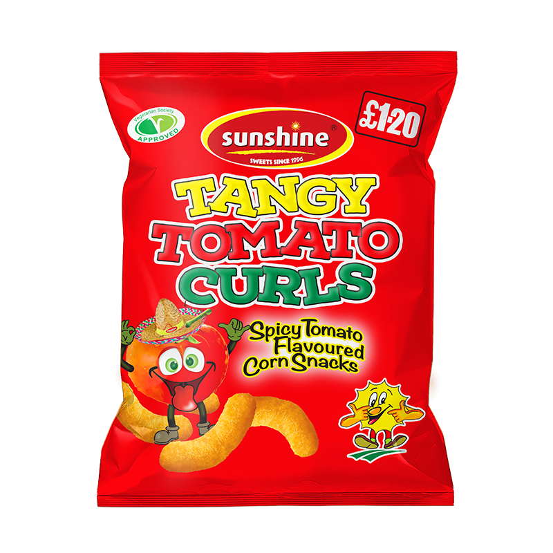 Tangy Tomato Curls - 12 x 100g