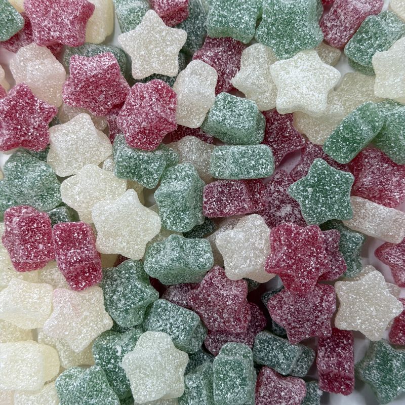 Vegan Fizzy Christmas Stars - 1kg