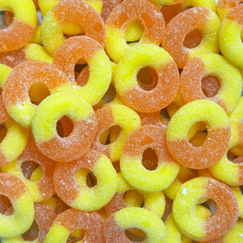 Sour Peach Rings - 1kg