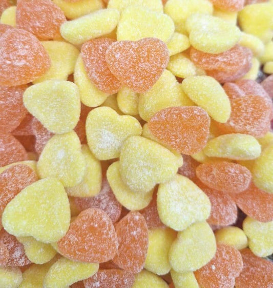 Vegan Sour Peach Hearts - 1kg