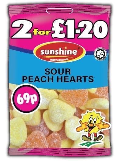 Sour Peach Hearts