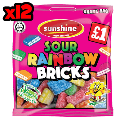 Sour Rainbow Bricks