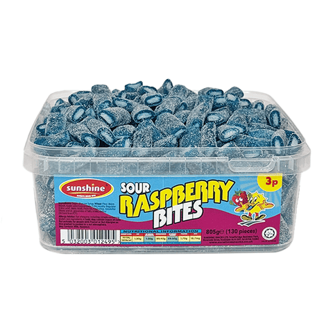 Sunshine Raspberry Laces Sour Raspberry Bites Tub | Sunshine Snacks – Sunshine Snacks Ltd