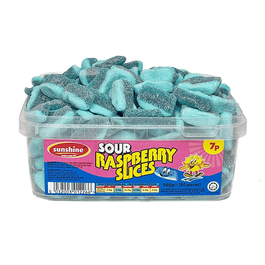 Sour Raspberry Slices Tub
