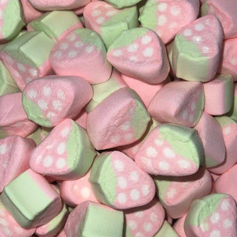 Mallows Single Strawberry Mallows 1kg | Sunshine Snacks – Sunshine Snacks Ltd